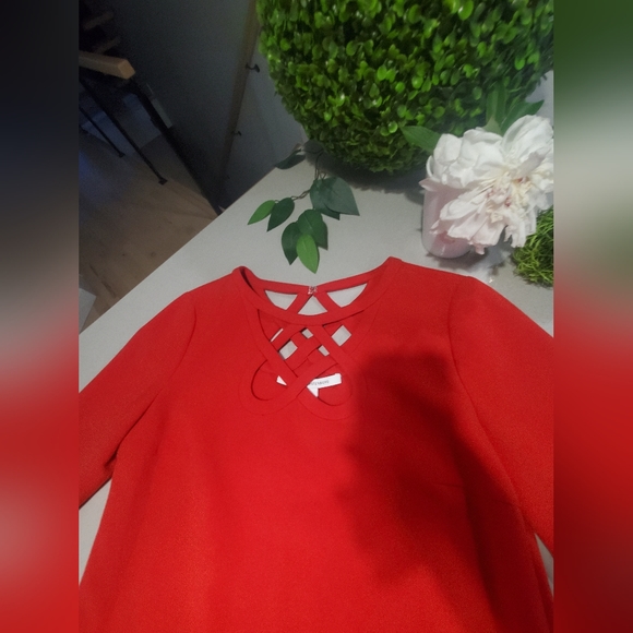 DIANE VON FURSTENBERG Incroyable robe midi haut de gamme rouge - Picture 5 of 11